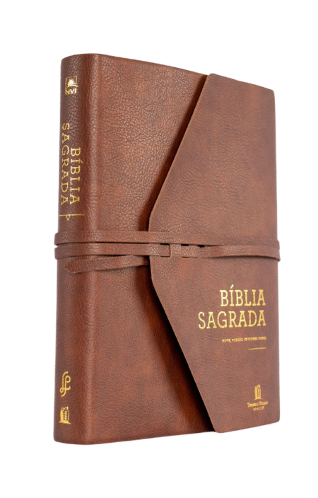 BIBLIA NVI | MARROM | ESPAÇO PARA ANOTAÇÕES | COURO SOFT