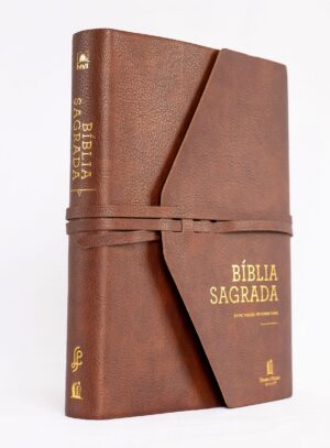 BIBLIA NVI | MARROM | ESPAÇO PARA ANOTAÇÕES | COURO SOFT